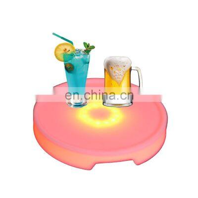 rechargeable remote control color changing bar container chilled wine bottle bucket
