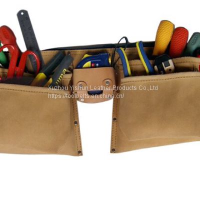 leather tool belt for construction worker
