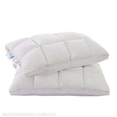100% Cotton Fabric Bread Lattice Goose Feather Pillow