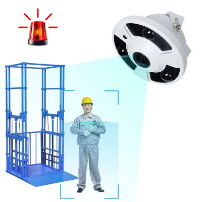 AI cargo elevator humanoid recognition camera security cameras solar