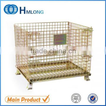 Lockable equipment wire mesh euro stackable stillage