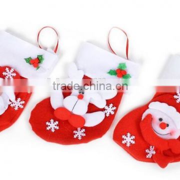 Christmas Santa Mini Socks Candy Bag /Christmas Tree Decoration for Hanging