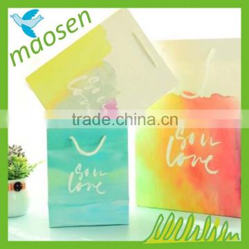 Top Quality luxury gift paper shopping bag with OEM logo