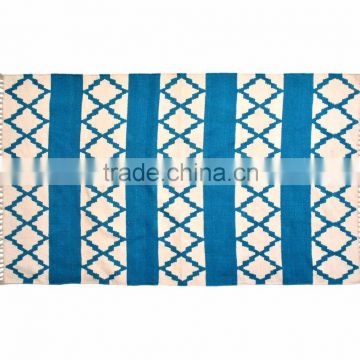 Natural Fibres Geometrical Cotton Rug Pattern