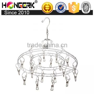 round shape bathroom metal stainless steel towel hanger with 20 pegs                        
                                                Quality Choice