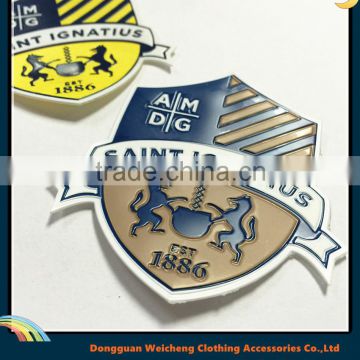 High quality 3D Silicone rubber patch for Bag, garment, silicone label