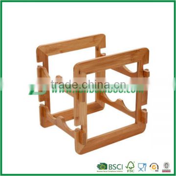 Cheap highly quality bamboo wine rack
