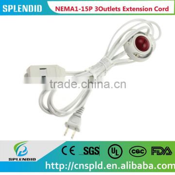 NEMA1-15P Long Extension Cord with on/off switch