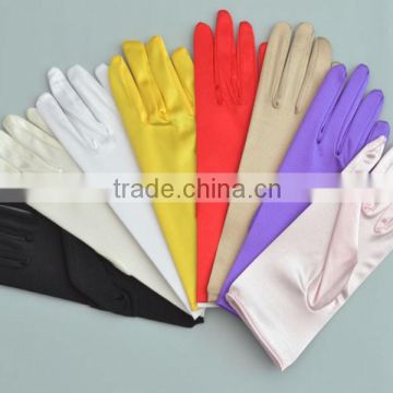 Short Satin Gloves Wedding bridal glove