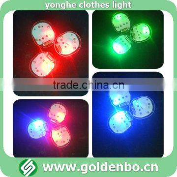 Colourful oval flashing clothing decoration accessories