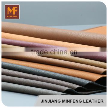 China manufacturer cheap embossed pattern recycled leather fabric