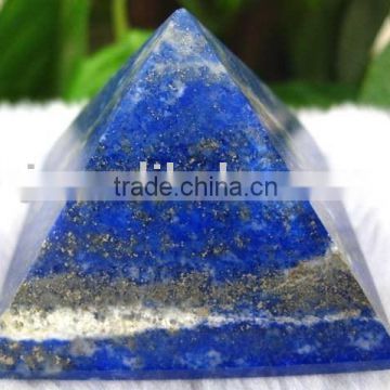 Natural Rock Lapis Lazuli Quartz Crystal Pyramid