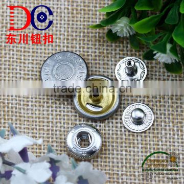 Matt Silver Button Press Metal Snap Button for Jacket and Coat