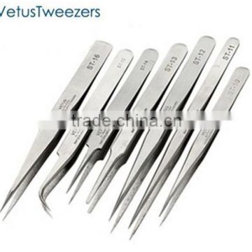 repairing tools ST series stainless steel tweezers / Cheap ESD Tweezers dongguan suppliers