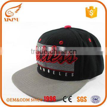 wholesale custom 100% acrylic/cotton 3D embroidery 5 panel snapback hat