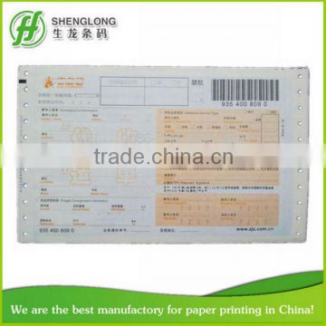 (PHOTO)FREE SAMPLE,230x140mm,with separated barcode stickers,removable,with back gum,5-ply,express air waybill