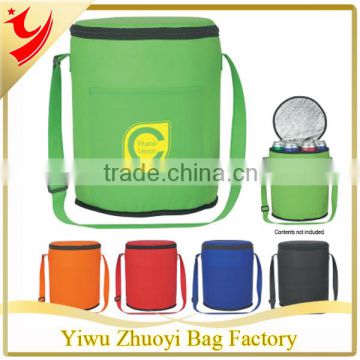 Cheap Non woven Round Insulated Cooler Bag Mix Colors ZY-132