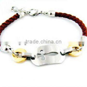 Leather wrap bracelet