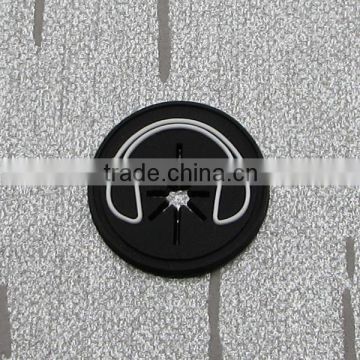 Common Round Earring Hole Rubber Label