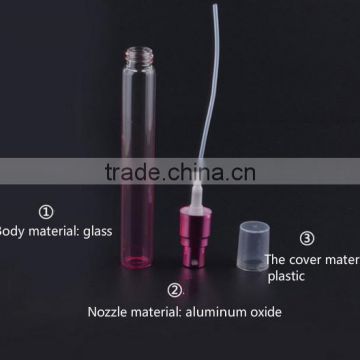 10 ml color Rose glass bottle Regulation of perfume bottle