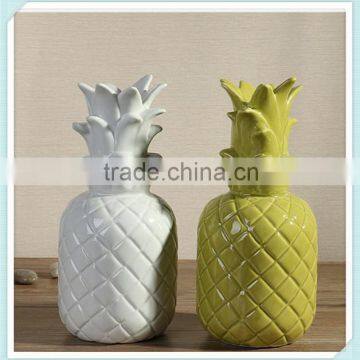 home decoration large ceramic pineapple jar pineapple sweet jar