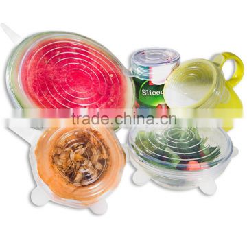 As seen on TV Eco Friendly 100% Food Grade Silicone Stretch Lids