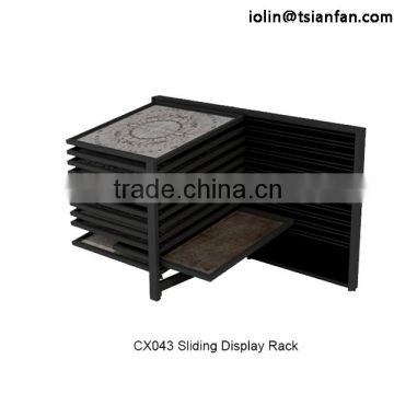CX043 metal laminate flooring display racks/ Reclining type rack