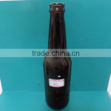amber glass beer bottle