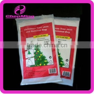 Yiwu wholesale custom white pe christmas tree storage bag
