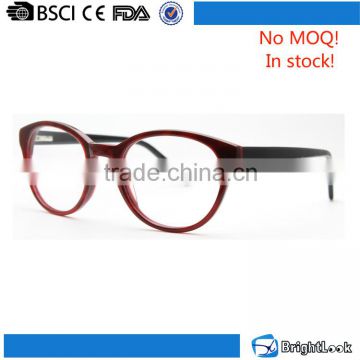 No MOQ in stock optics acetate eyewear hinges women glasses