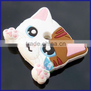 2014 colorful pvc cat key cover/new product high quality pvc key cover