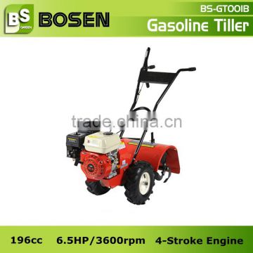 6.5HP Gasoline Manual Rotary Tiller with Rotary Hoe