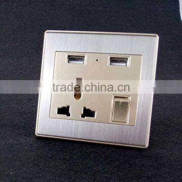 Wholesale universal wall socket and switch with usb