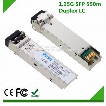 1.25Gb/s 550m SFP SR for Hisense Transceiver Duplex LC 850nm Multi-mode MM for Firewall Telecommunication