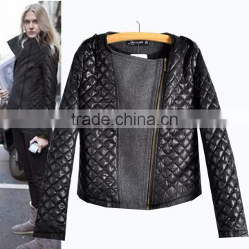2014 new winter coat warm jacket diamond lattice cotton quilted cotton big yards Free shipping
