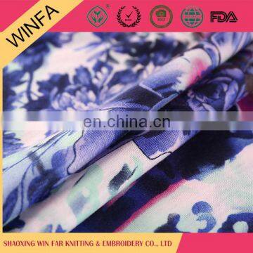 Best selling Competitive price Elegant Poly spun Chinese print knitted fabric for clothing