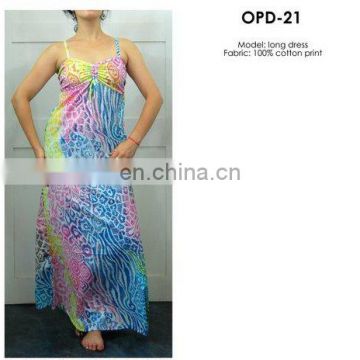 latest design prom dress long cotton dress printed dress india wholesale