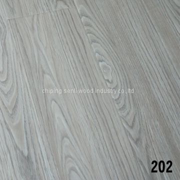 8mm 2-strip V Groove deep embossed Laminate flooring for russia