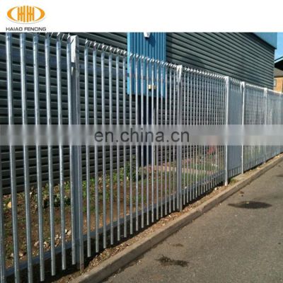 cheap and hot sales w style steel palisade fence,colour coated palisade fence,high quality colour coated palisade fence