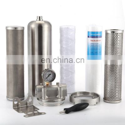 Stainless steel Prefilter for water treatment Water for house purification 40 microns Filtering impurities