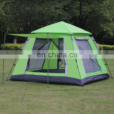 New Product Wholesale Camping Waterproof  Family Large Space Double Layers Automatic Tent