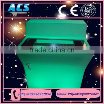 ACS Top quality factory price RGB led light tea/ coffee table and chairs for event
