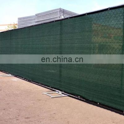 Dark green Privacy fence screen shading net  hdpe windbreaker fencing shade mesh