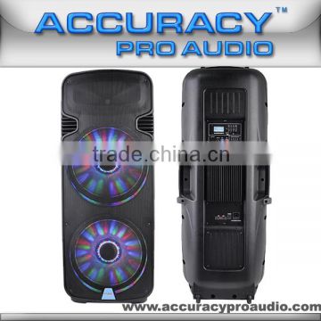 300W Dual 15 Inch Active DJ Speaker PML215AMXQ-BT-LED