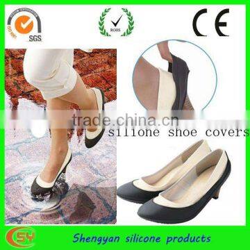 unbreakable rubber silicone women shoe covers