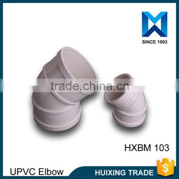 High Quality PVC Plasitic Pipe Fittings 45 Degree Elbow