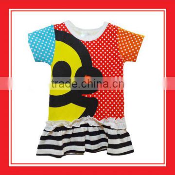 Fashion Products Bros Bros Duck Printed Blue Orange Short Sleeve Red White Dotted Cotton Dress Casual With Best Quality