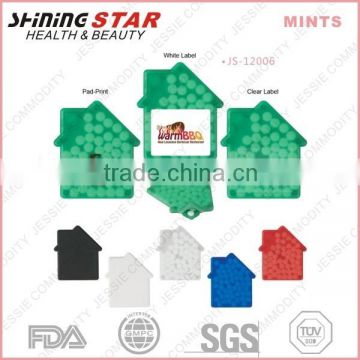 house shape high quality mints for promotion