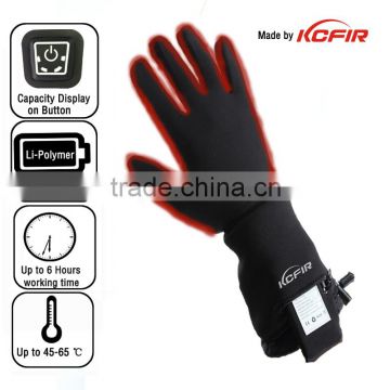 temperature adjustable battery heated thin softtexttile golf glove liner