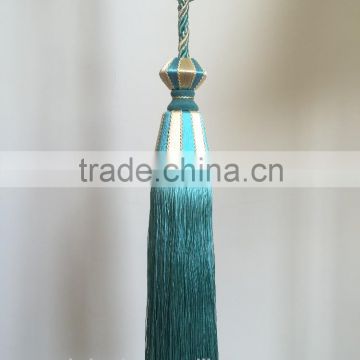 High quality wholesalers curtain accessory polyester material tassel tieback for home decorative
